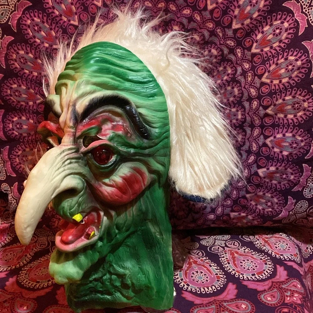 Vintage Fun World Latex Ghoul mask. OS